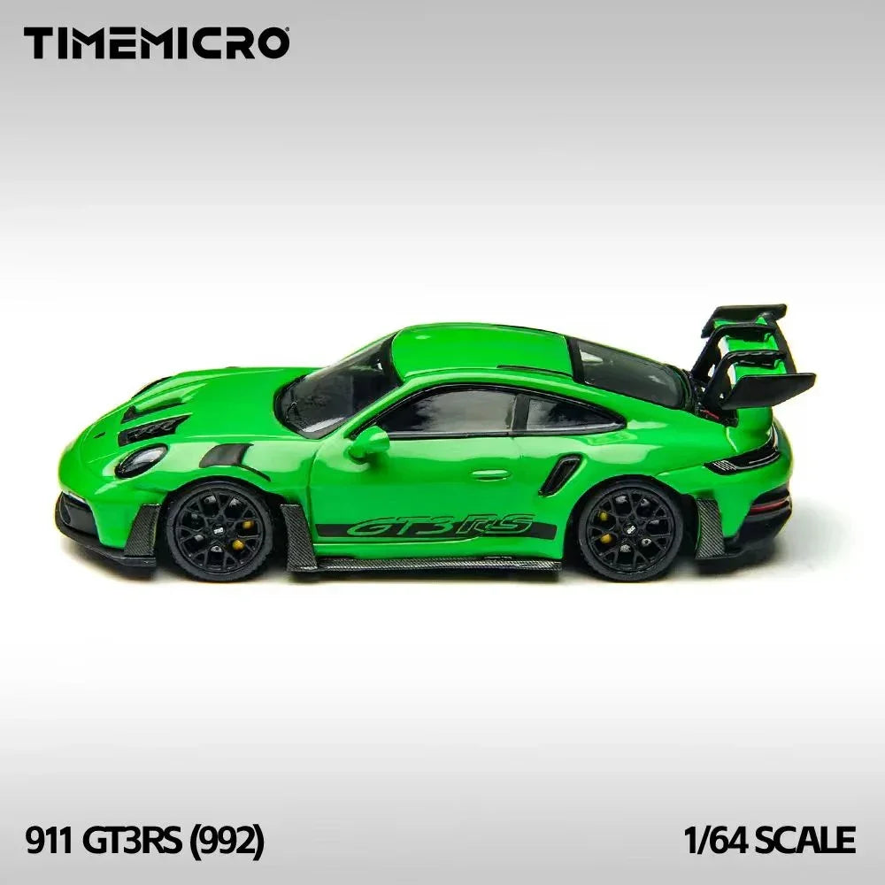Premium scale diecast model car – Porsche 992 GT3 RS, 1:64 Scale (Green) Collectible
