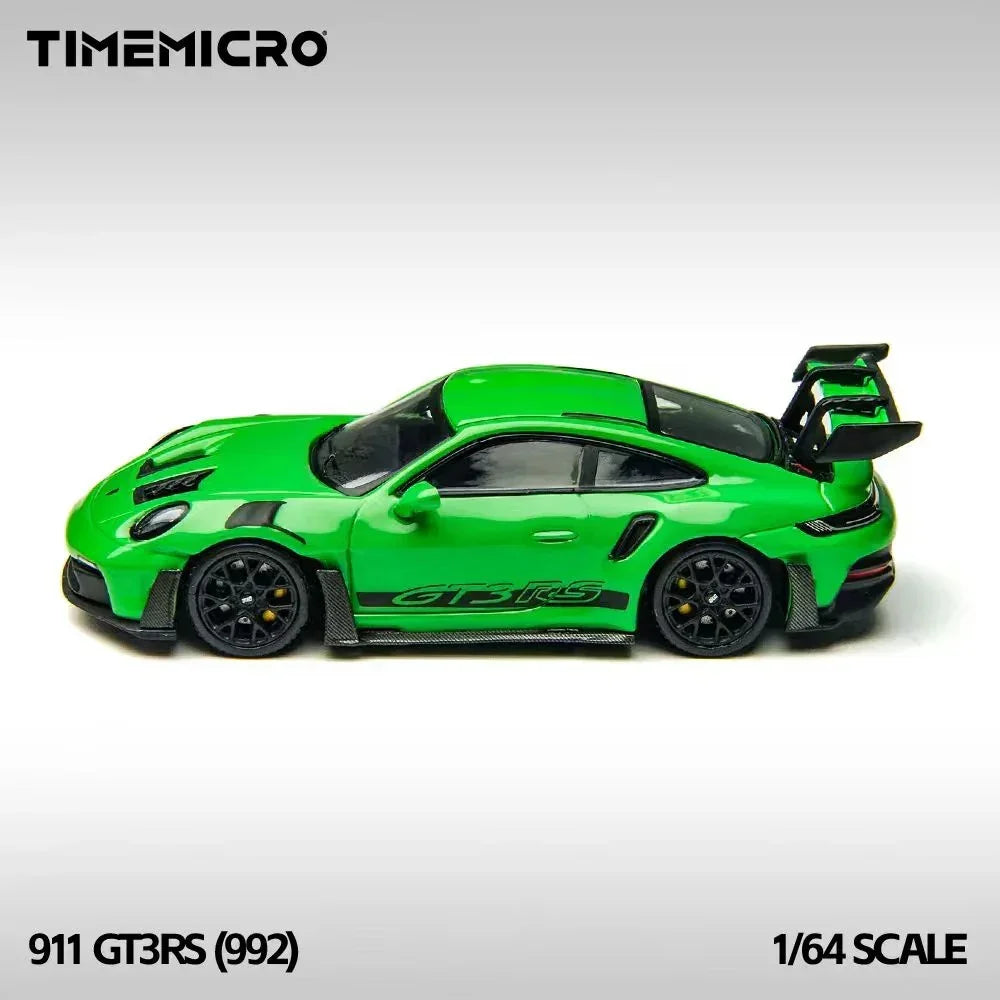 Premium scale diecast model car – Porsche 992 GT3 RS, 1:64 Scale (Green) Collectible