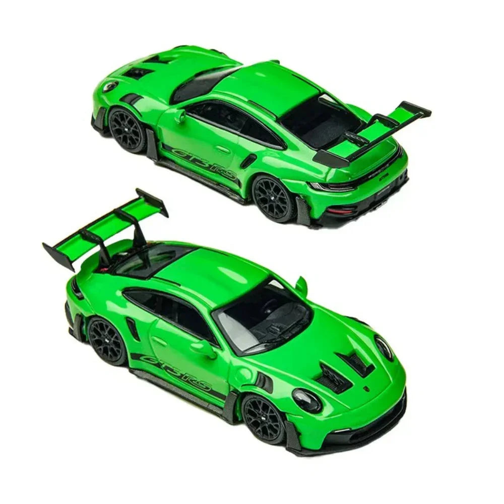 Premium scale diecast model car – Porsche 992 GT3 RS, 1:64 Scale (Green) Collectible