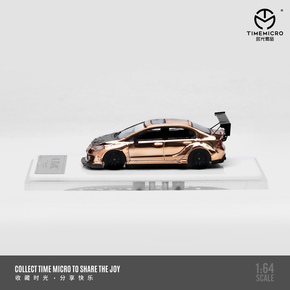 *PRE-ORDER* Honda Civic explosive modification, 1:64 Scale (Rose Gold)