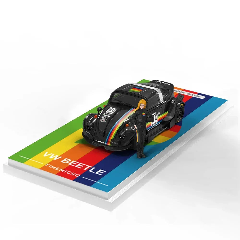 Premium scale diecast model car – *PRE-ORDER* Beetle - Black Apple - Doll Edition,1:64 Scale Collectible