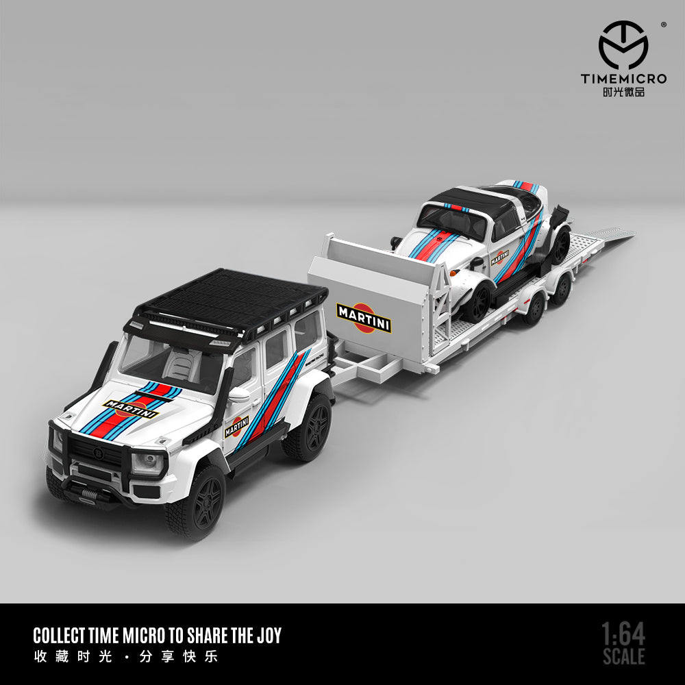 Premium scale diecast model car – *PRE-ORDER* Martini Trailer Set, 1:64 Scale Collectible