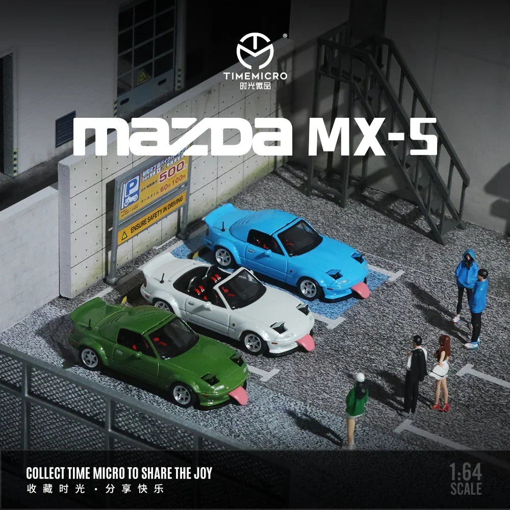 Premium scale diecast model car – *PRE-ORDER* Mazda MX5 Green - Figure Edition, 1:64 Scale Collectible