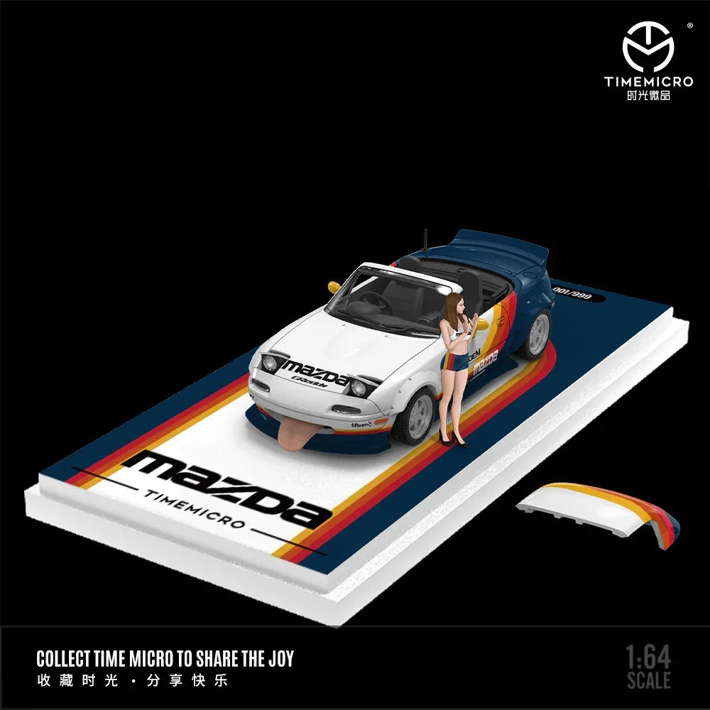 Premium scale diecast model car – *PRE-ORDER* Mazda MX5 Color Bar - Figure Edition, 1:64 Scale Collectible