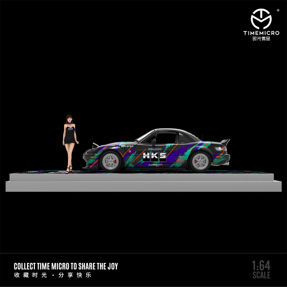 *PRE-ORDER* Mazda MX5-HKS-Figure Edition, 1:64 Scale
