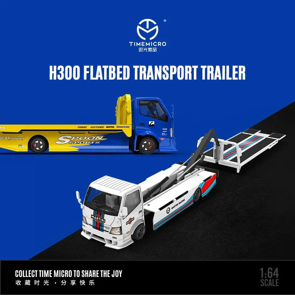 Premium scale diecast model car – *PRE-ORDER* H300 Flatbed Transport Trailer-Spoon, 1:64 Scale Collectible