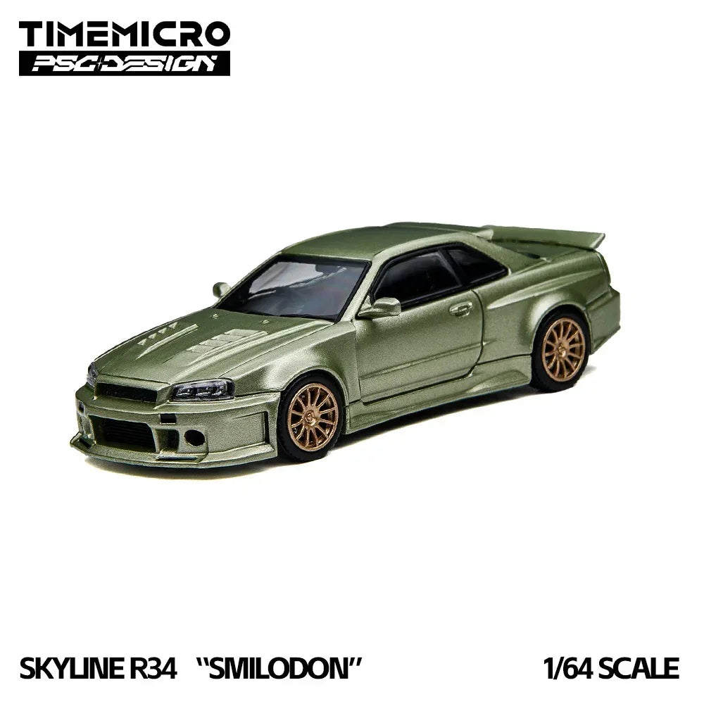 Premium scale diecast model car – *PRE-ORDER* R34 Smilodon Millennium Jade, 1:64 Scale Collectible