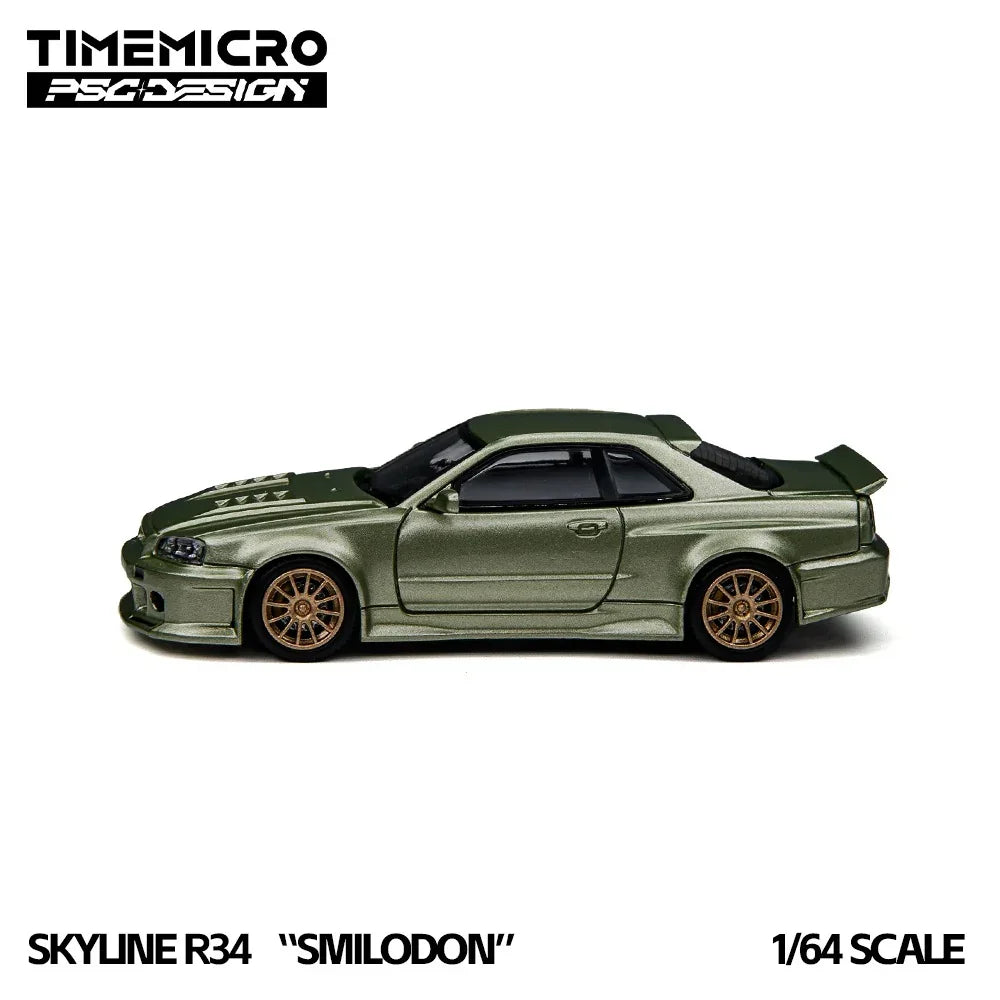 Premium scale diecast model car – *PRE-ORDER* R34 Smilodon Millennium Jade, 1:64 Scale Collectible