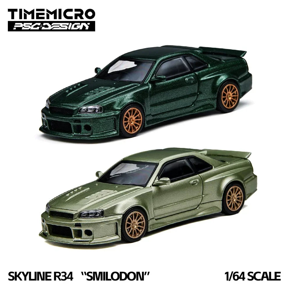 Premium scale diecast model car – *PRE-ORDER* R34 Smilodon Millennium Jade, 1:64 Scale Collectible