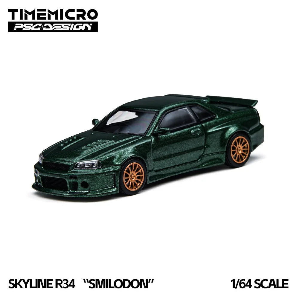 Premium scale diecast model car – *PRE-ORDER* R34 Smilodon, 1:64 Scale (Dark Green) Collectible