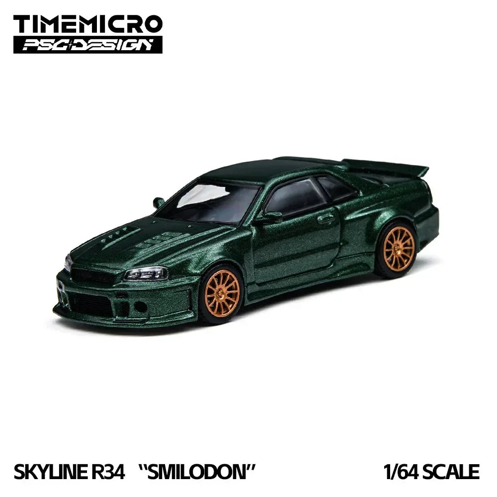 Premium scale diecast model car – *PRE-ORDER* R34 Smilodon, 1:64 Scale (Dark Green) Collectible