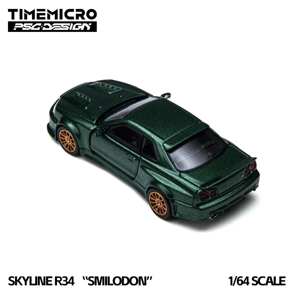 Premium scale diecast model car – *PRE-ORDER* R34 Smilodon, 1:64 Scale (Dark Green) Collectible