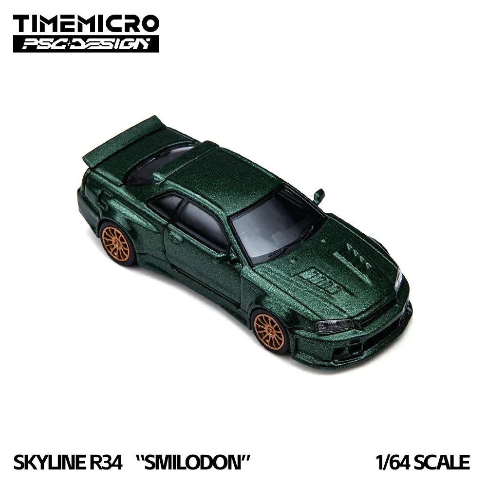 Premium scale diecast model car – *PRE-ORDER* R34 Smilodon, 1:64 Scale (Dark Green) Collectible