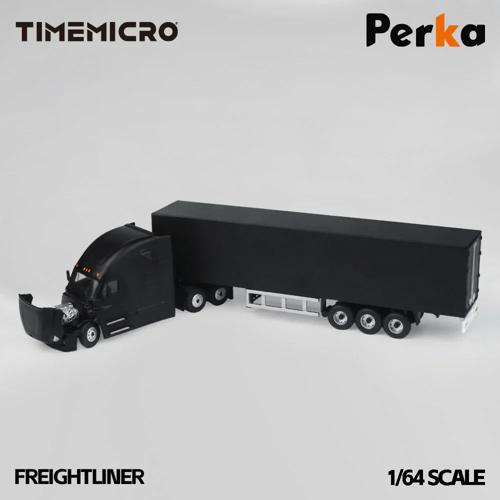 Premium scale diecast model car – *PRE-ORDER* Freighter-Container Truck-Black Knight Edition, 1:64 Scale Collectible