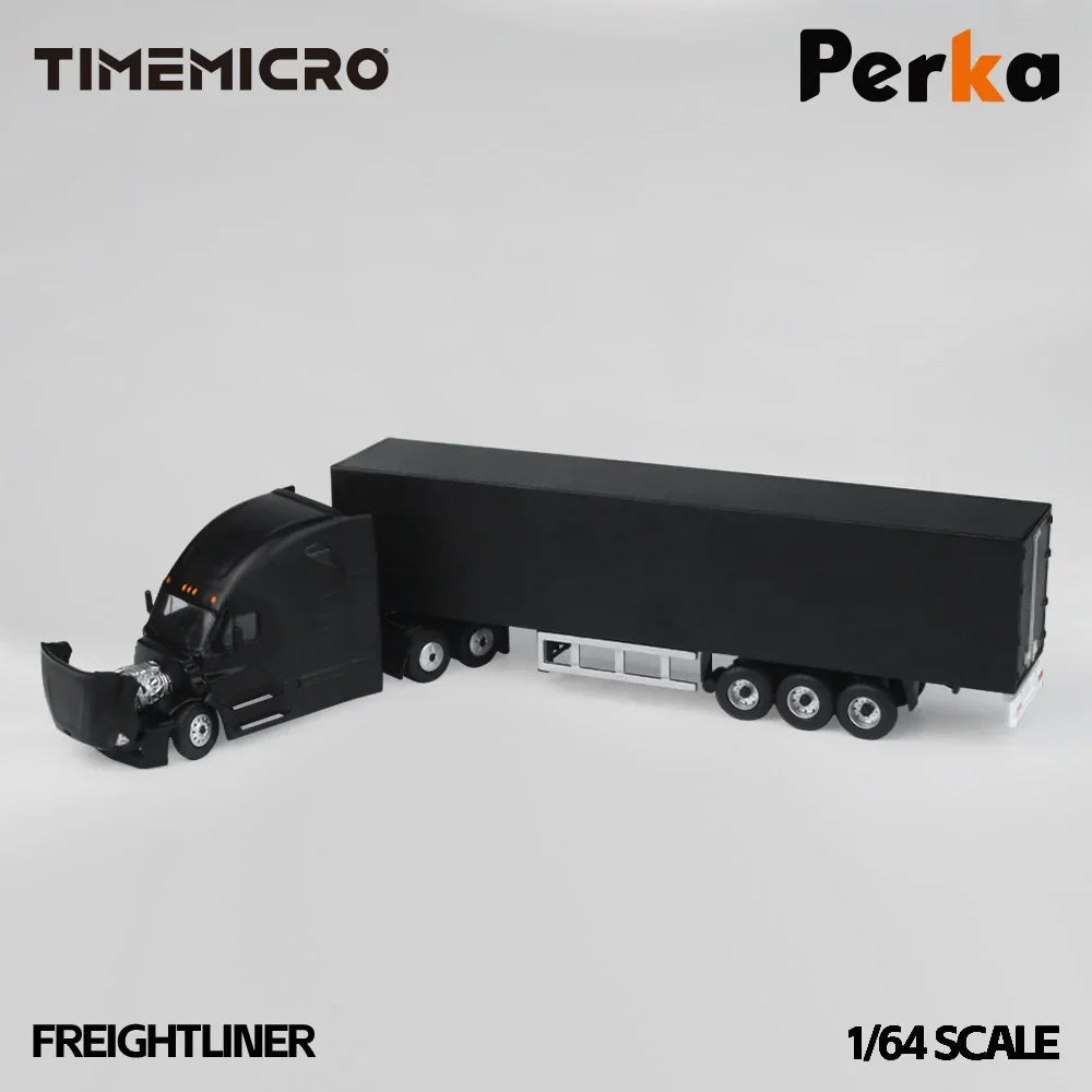 Premium scale diecast model car – *PRE-ORDER* Freighter-Container Truck-Black Knight Edition, 1:64 Scale Collectible