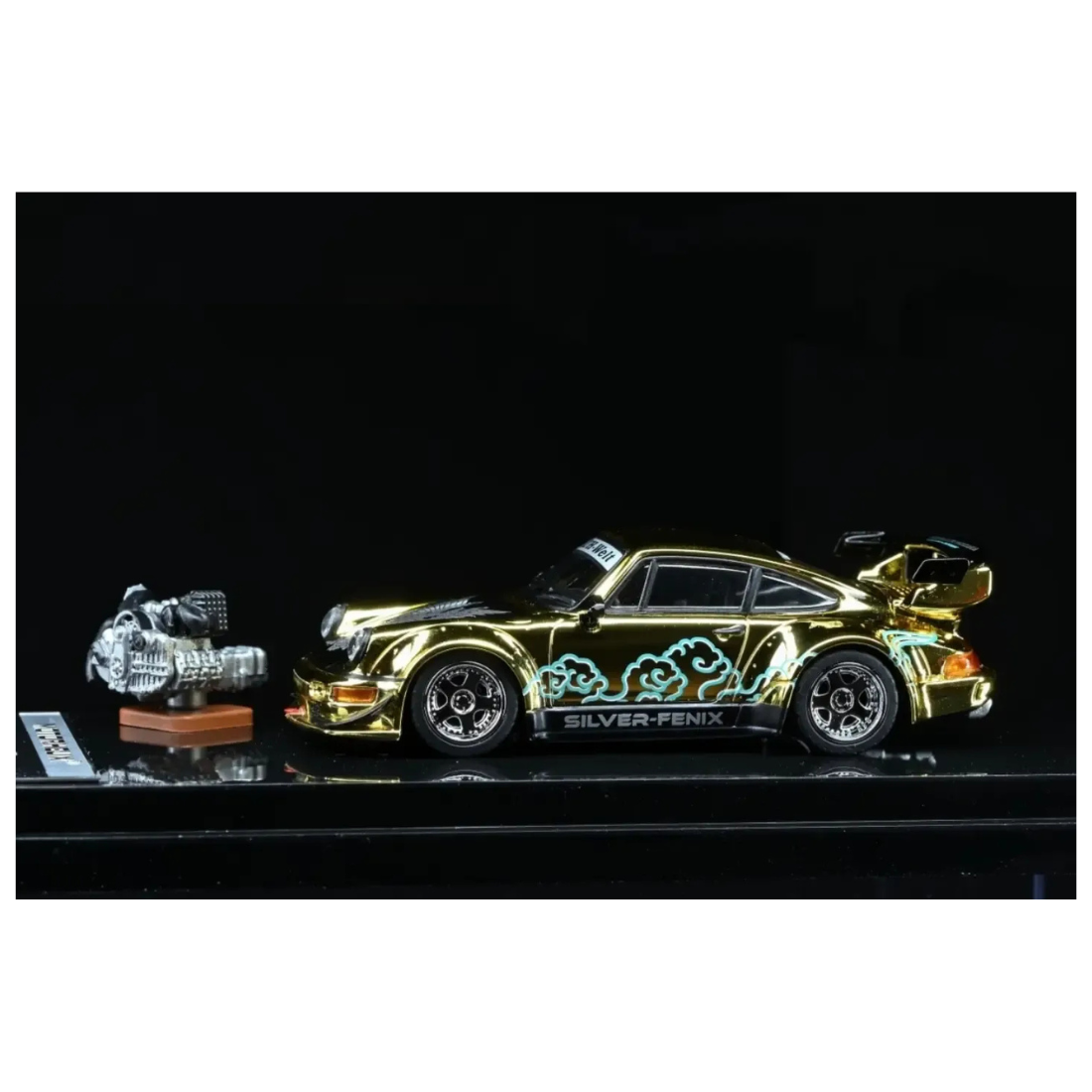 *TMCS 2026* RWB 964 Silver Pheonix (Limited Edition to 1299pcs) Gold Chrome, 1:64 Scale