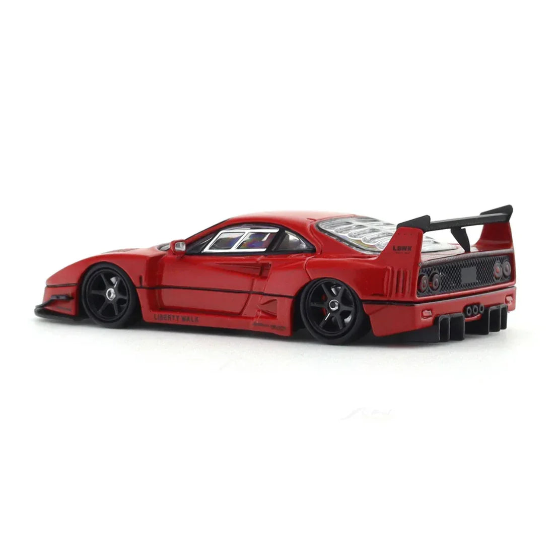 Premium scale diecast model car – LBWK Street Warrior F40 (Limited Edition 151 of 499), 1:64 Scale (Red) Collectible