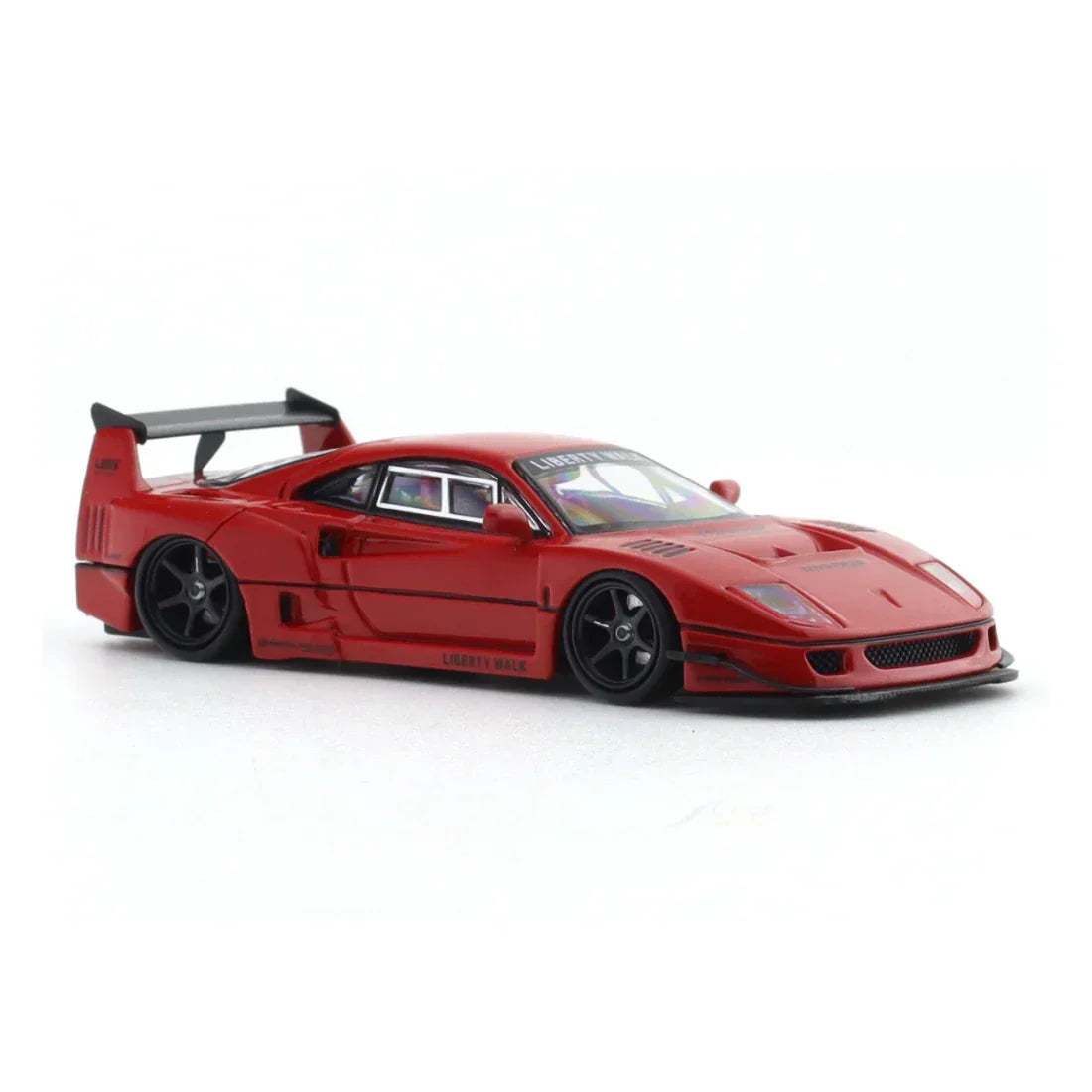 Premium scale diecast model car – LBWK Street Warrior F40 (Limited Edition 151 of 499), 1:64 Scale (Red) Collectible