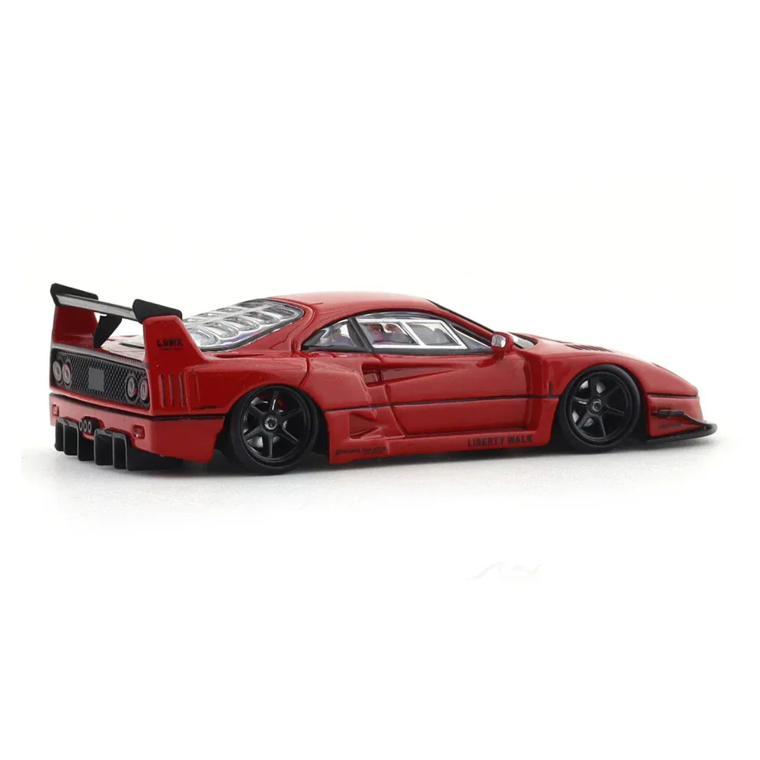 Premium scale diecast model car – LBWK Street Warrior F40 (Limited Edition 151 of 499), 1:64 Scale (Red) Collectible