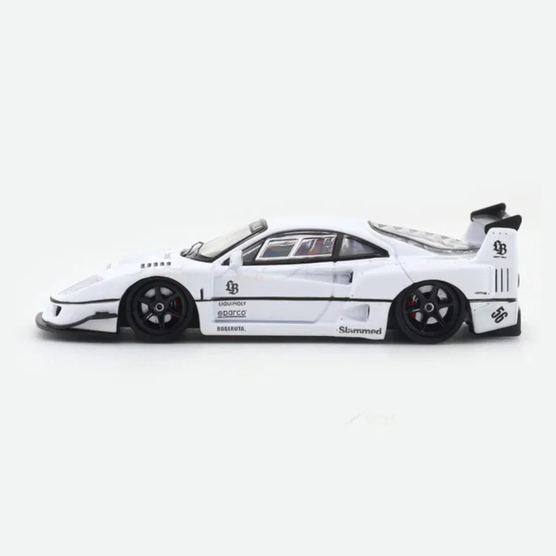 Premium scale diecast model car – LBWK Street Warrior F40 (Limited Edition 073 of 499), 1:64 Scale (White) Collectible