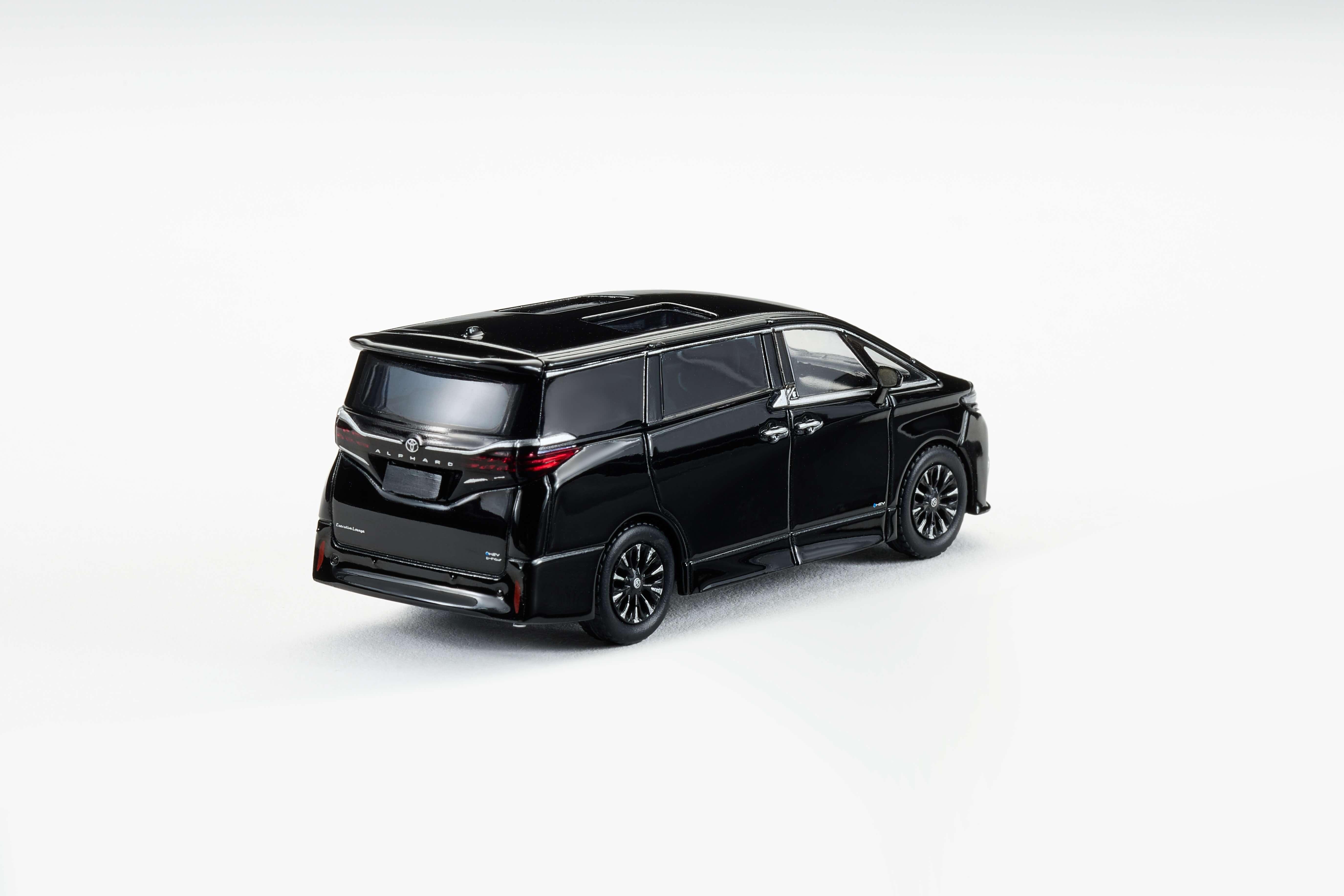 Premium scale diecast model car – Toyota Alphard 2023, 1:64 Scale (Black) Collectible