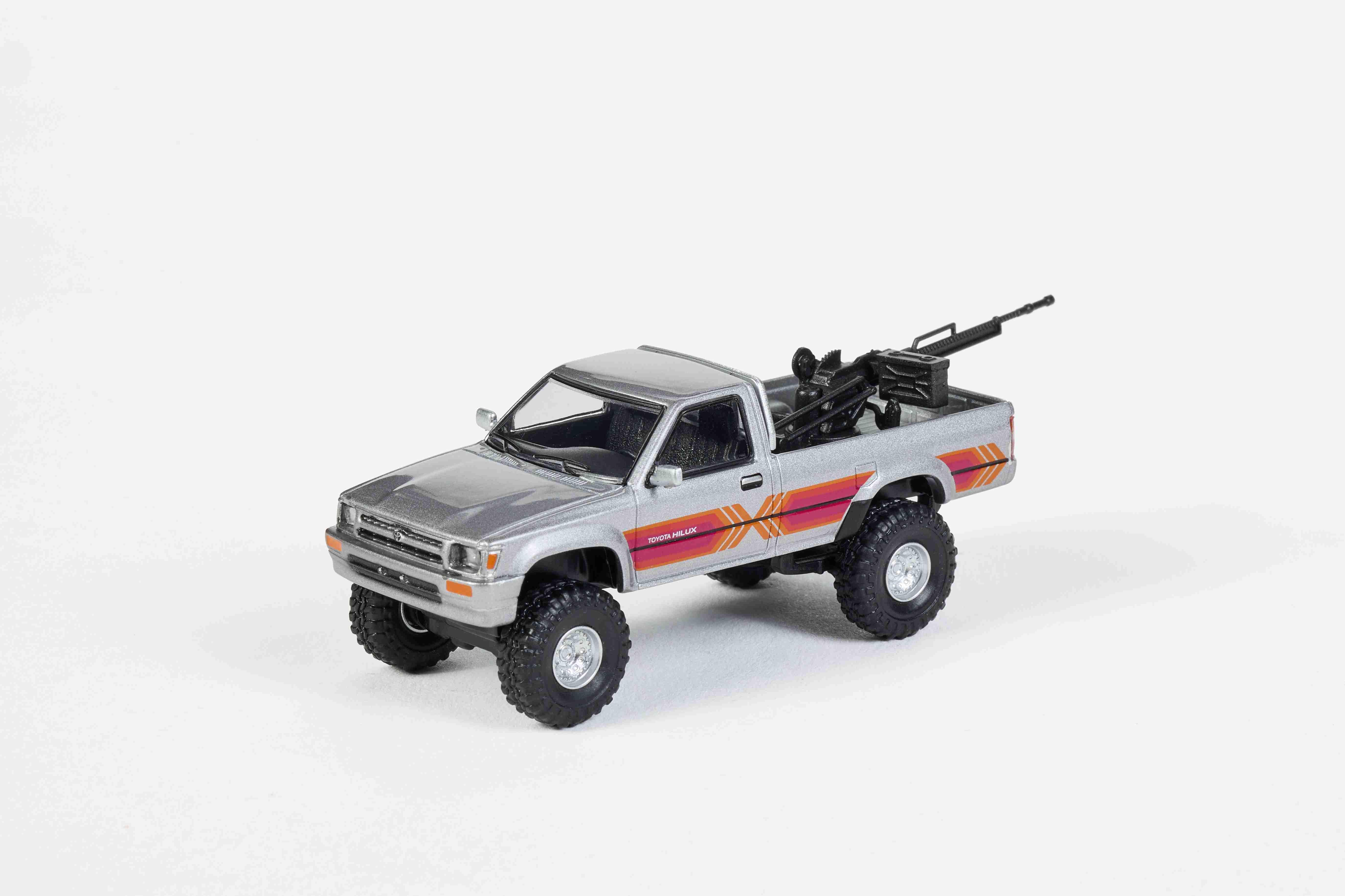 Premium scale diecast model car – Toyota Hilux LN107 1994, 1:64 Scale (Grey) Collectible