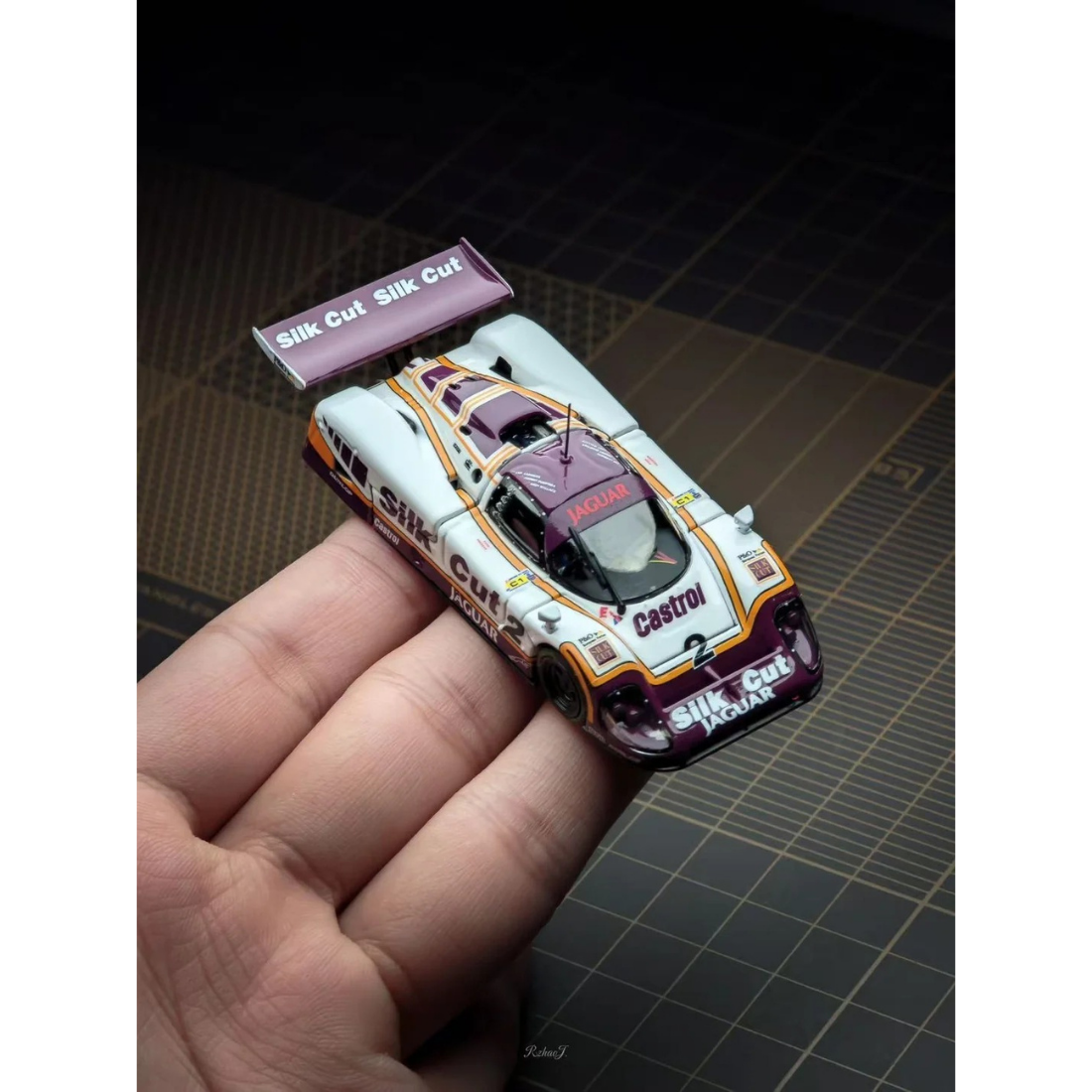 *PRE-ORDER* Jaguar XJR-9 Lemans White-Purple LeMans Winner 1988 Livery, 1:64 Scale