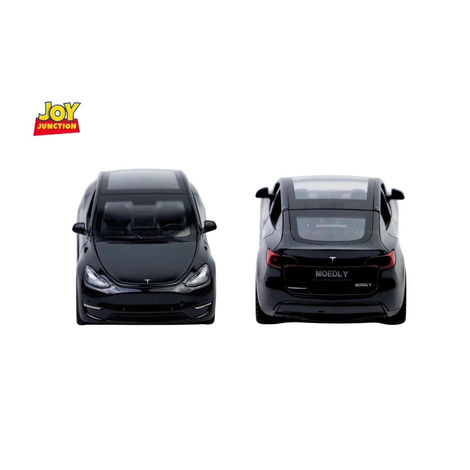 Premium scale diecast model car – Tesla Model Y Pullback Toy Car - Light, Sound with Openable Doors, 1:32 Scale (Black) Collectible