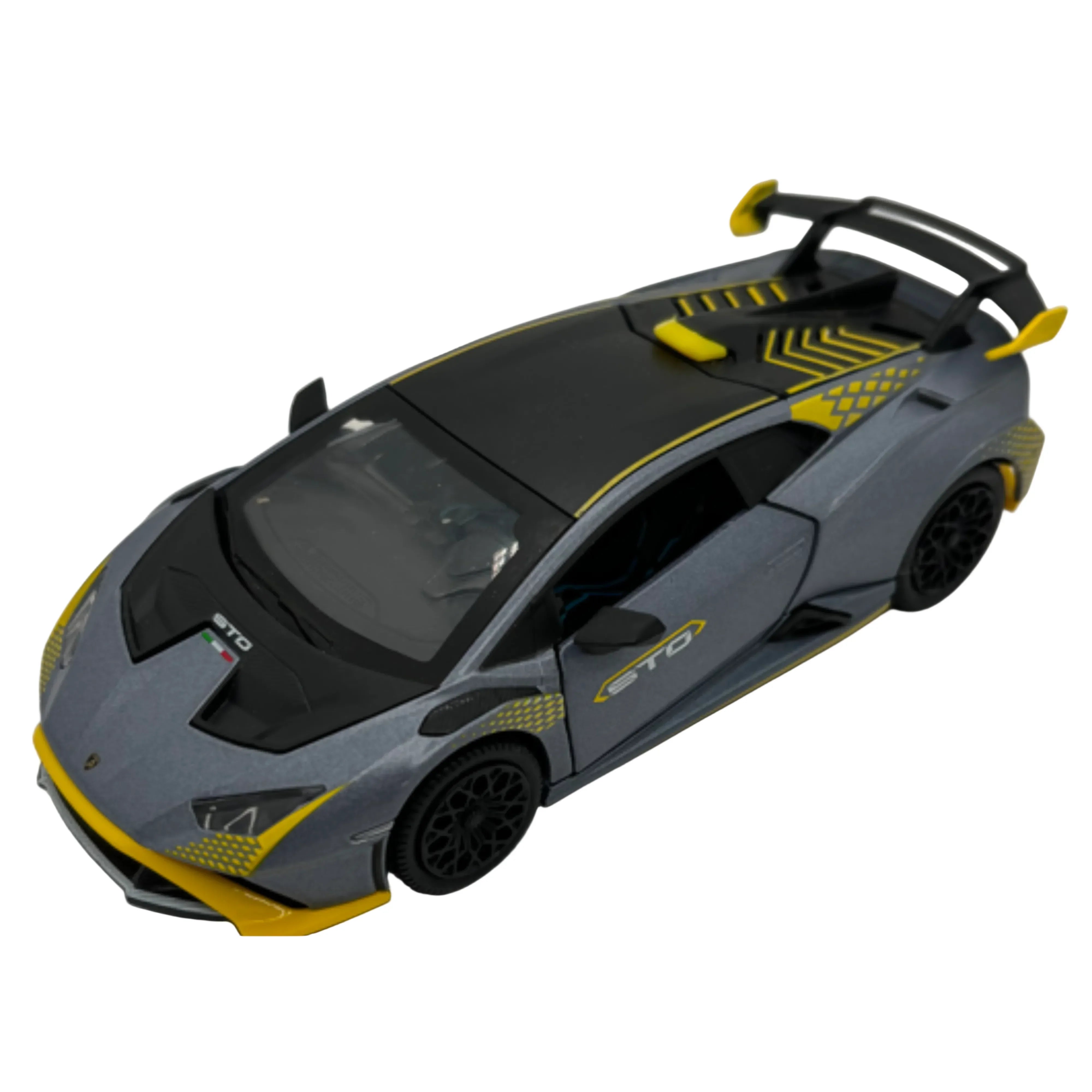 Premium scale diecast model car – Lamborghini Huracan STO, 1:32 Scale (Grey) Collectible