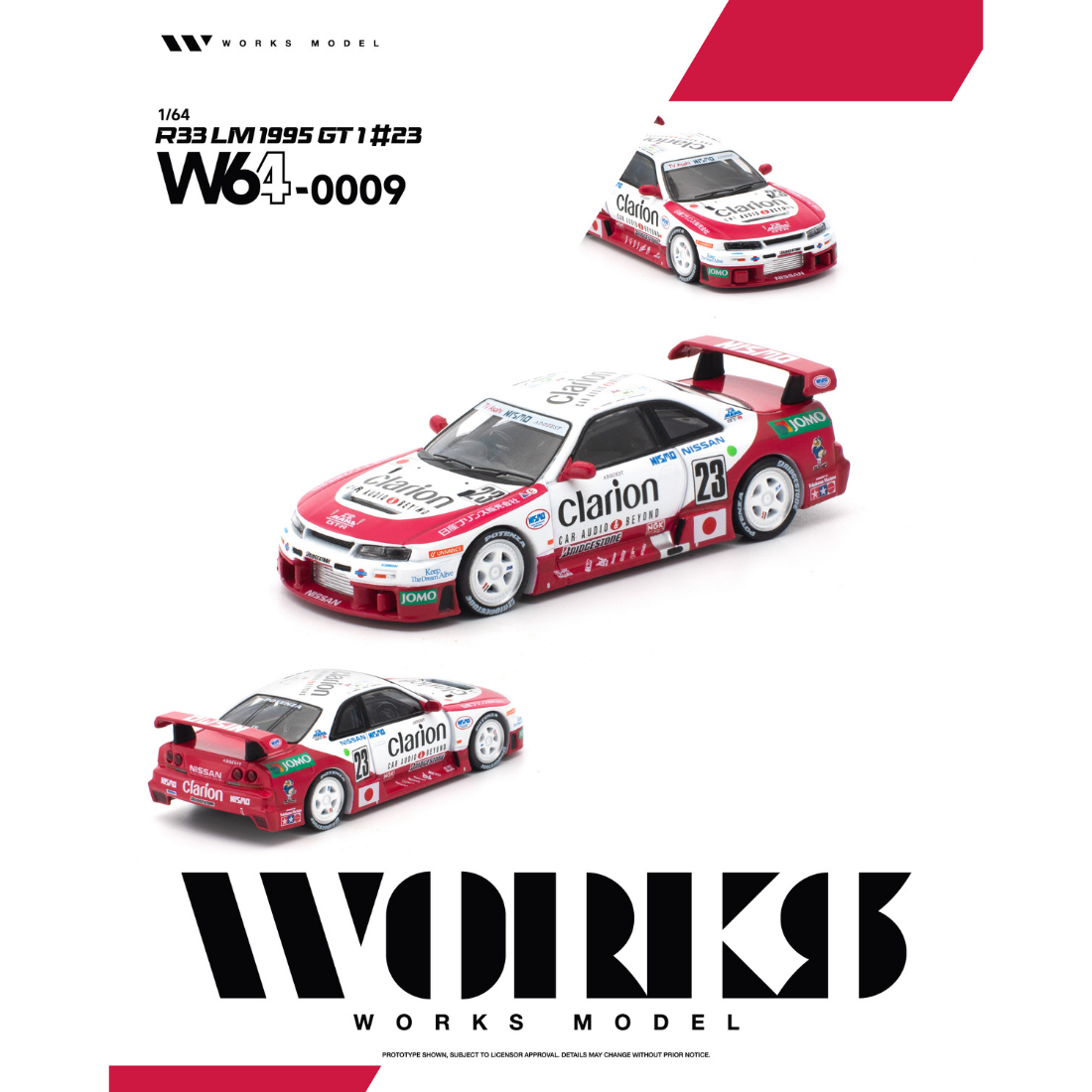 *PRE-ORDER* R33 LM 1995 GT1 #23, 1:64 Scale