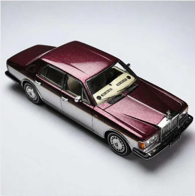 Premium scale diecast model car – Rolls Royce Silver Spur III Limited to 300 1994, 1:64 Scale (Burgundy Champagne) Collectible