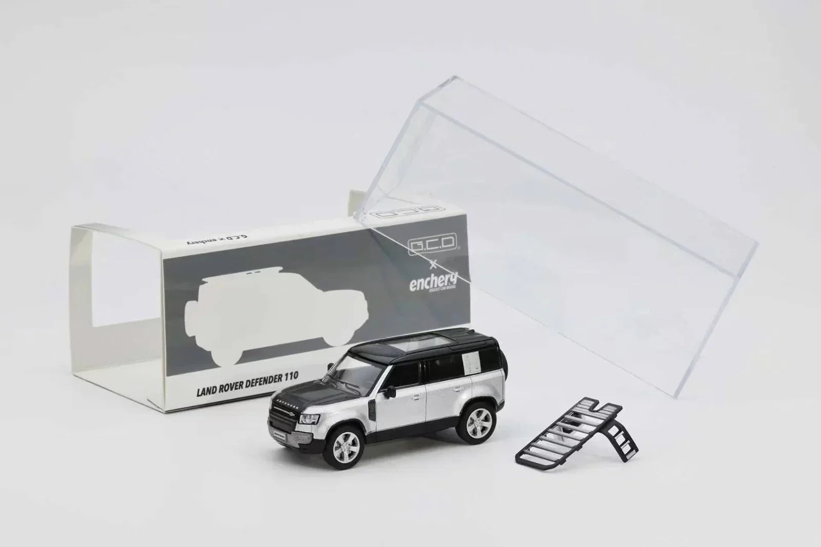 Premium scale diecast model car – *PRE-ORDER* Land Rover Defender 110 2021, 1:64 Scale (Silver) Collectible