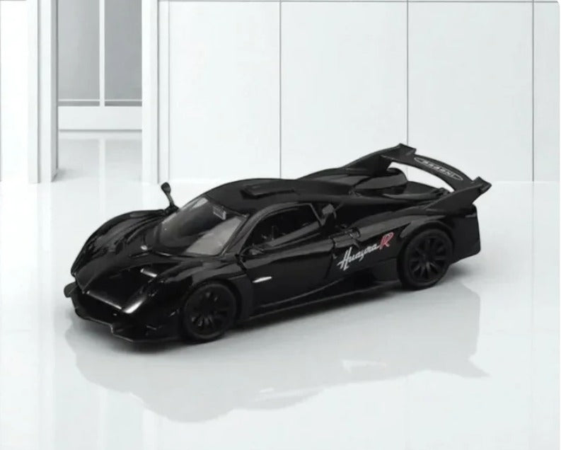 Premium scale diecast model car – Pagani Huayra R, 1:32 Scale (Black) Collectible