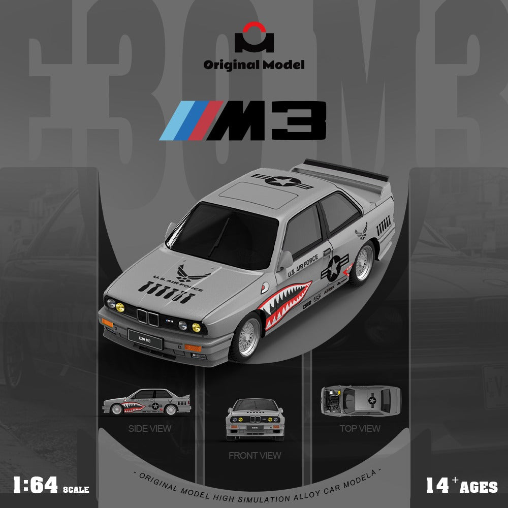 *PRE-ORDER* BMW E30 M3 Shark Mouth Finish, 1:64 Scale