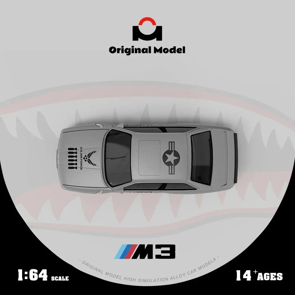 Premium scale diecast model car – *PRE-ORDER* BMW E30 M3 Shark Mouth Finish, 1:64 Scale Collectible