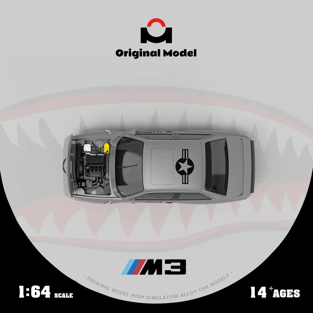 *PRE-ORDER* BMW E30 M3 Shark Mouth Finish, 1:64 Scale