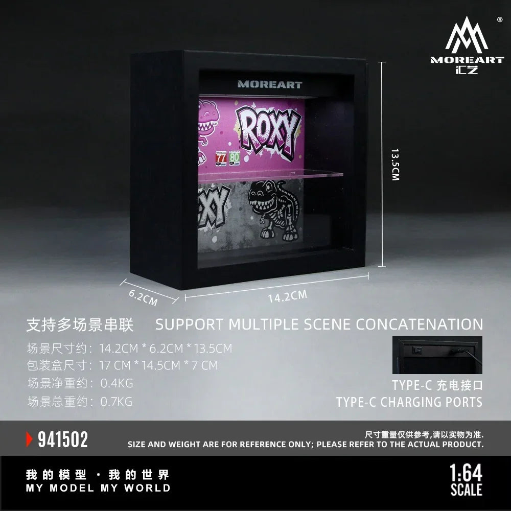 Premium scale diecast model car – *PRE-ORDER* Integrated Photo Frame with Green Dragon Coating, 1:64 Scale (Pink) Collectible