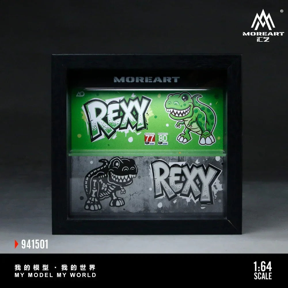 Premium scale diecast model car – *PRE-ORDER* Integrated Photo Frame with Green Dragon Coating, 1:64 Scale (Green) Collectible
