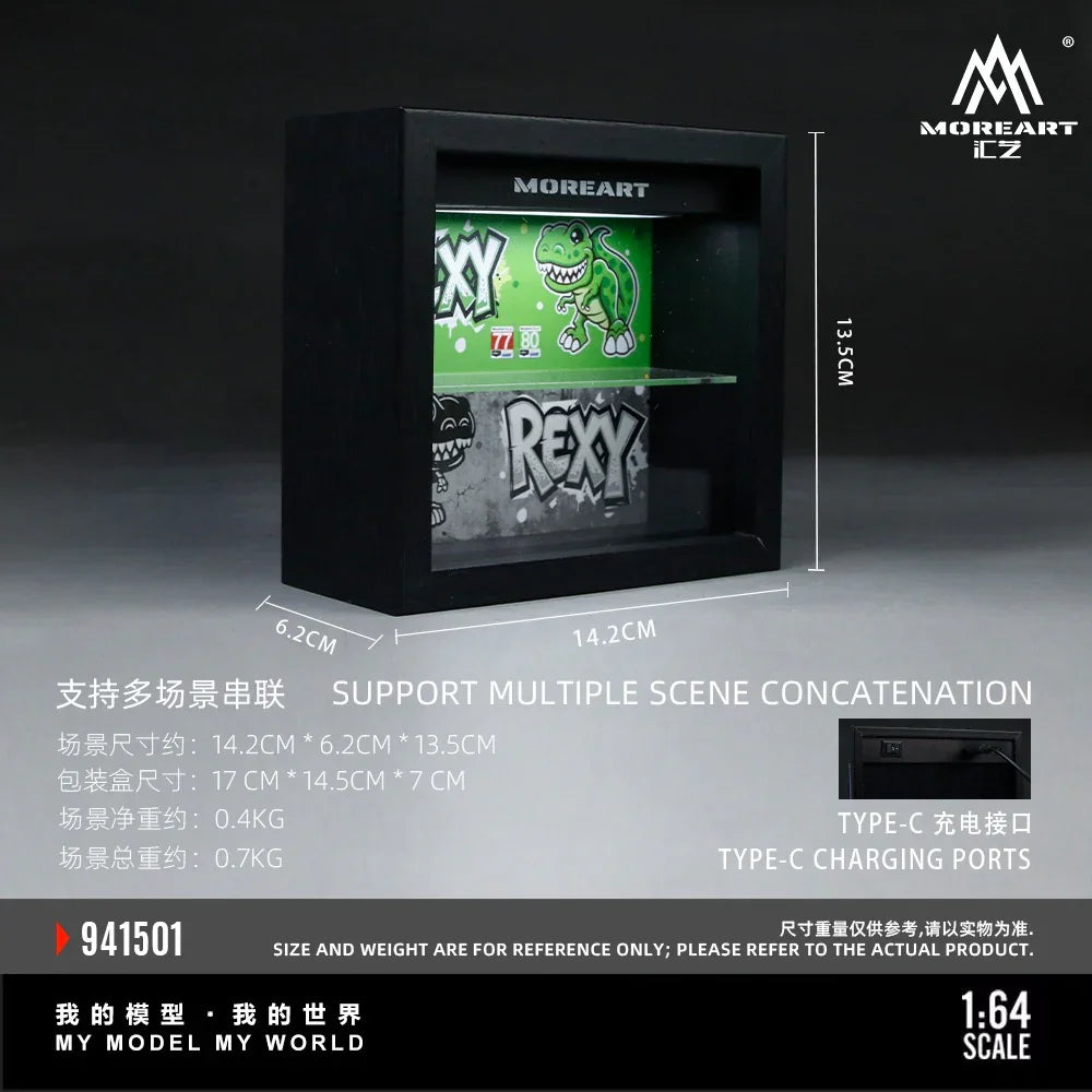 Premium scale diecast model car – *PRE-ORDER* Integrated Photo Frame with Green Dragon Coating, 1:64 Scale (Green) Collectible