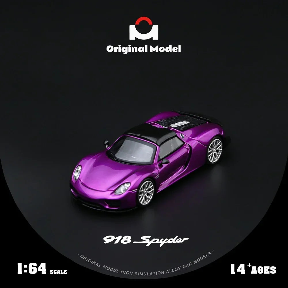 Premium scale diecast model car – *PRE-ORDER* 918 Spyder Midnight, 1:64 Scale (Purple) Collectible