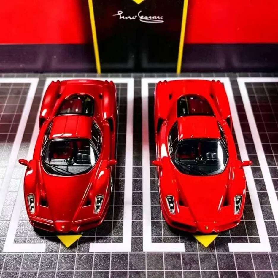 Premium scale diecast model car – *PRE-ORDER* Ferrari Enzo (Visible Engine) Rosso Corsa, 1:64 Scale Collectible