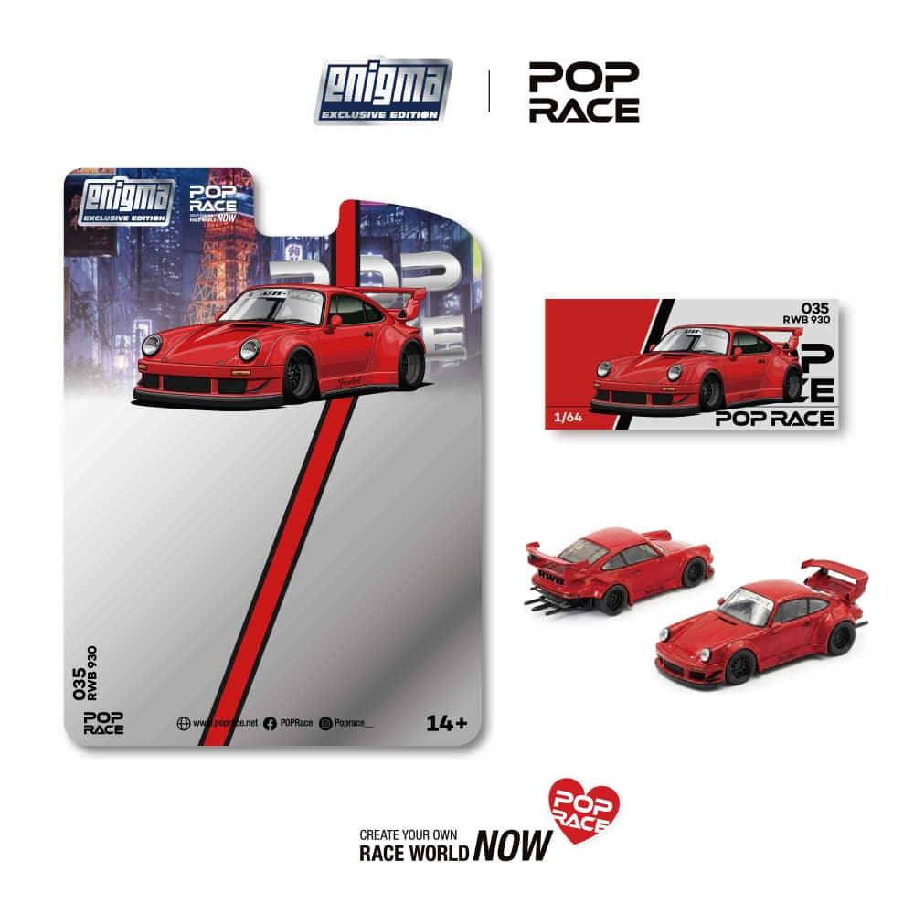 *PRE-ORDER* RWB 930 GT Wing Widebody Blister (Chance of Chase Car), 1:64 Scale (Red)
