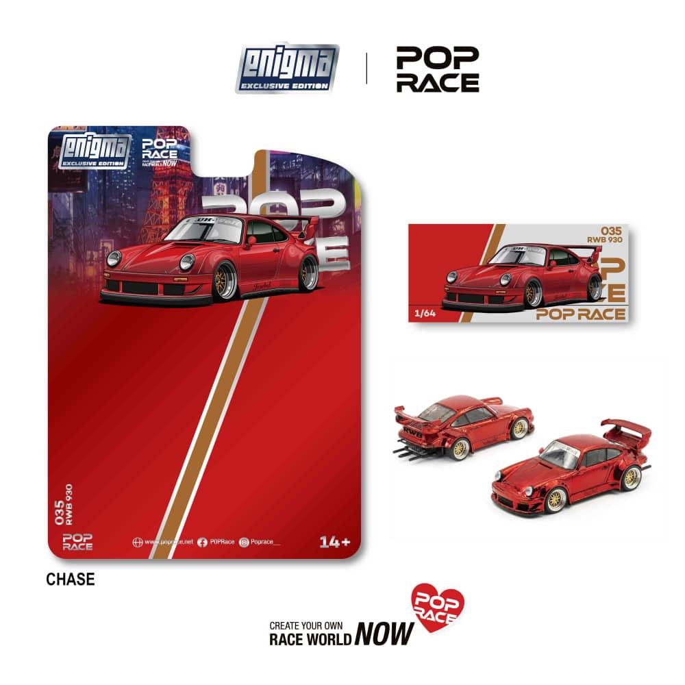 *PRE-ORDER* RWB 930 GT Wing Widebody Blister (Chance of Chase Car), 1:64 Scale (Red)