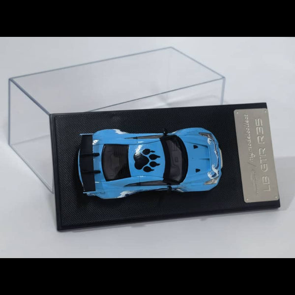 *PRE-ORDER* Nissan GT-R R35 Liberty Walk Performance 1.5 Blue Godzilla Livery, 1:64 Scale