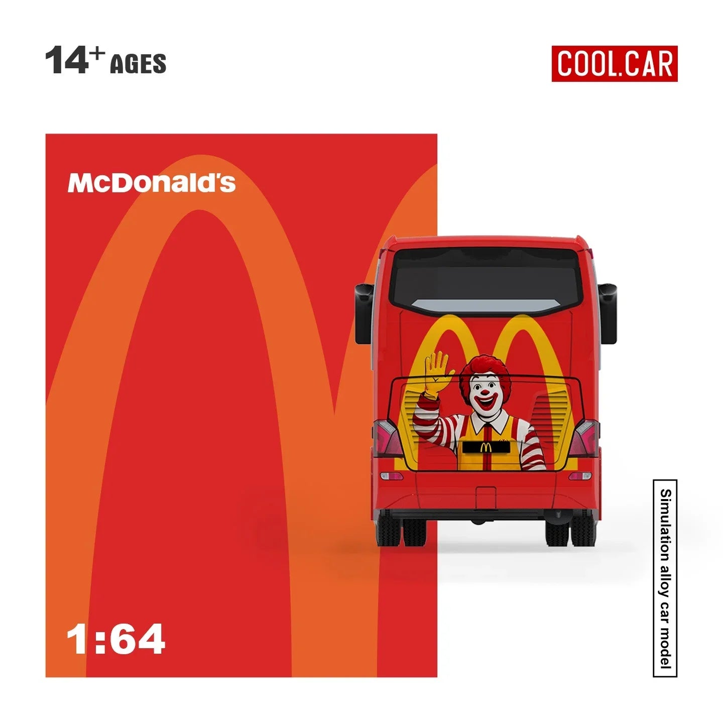 *PRE-ORDER* Setra Bus (Mc Donald's), 1:64 Scale (Red)
