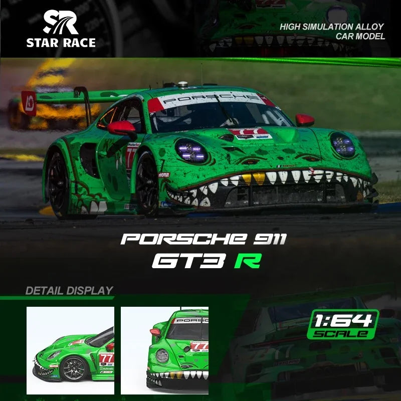 Porsche Rexy 911 GT3 R Black Dragon #80 & #77 AO Racing Green (Bundle Pack)