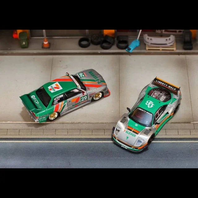 *PRE-ORDER* Liberty Walk F40 RAW 7-Eleven Livery, 1:64 Scale