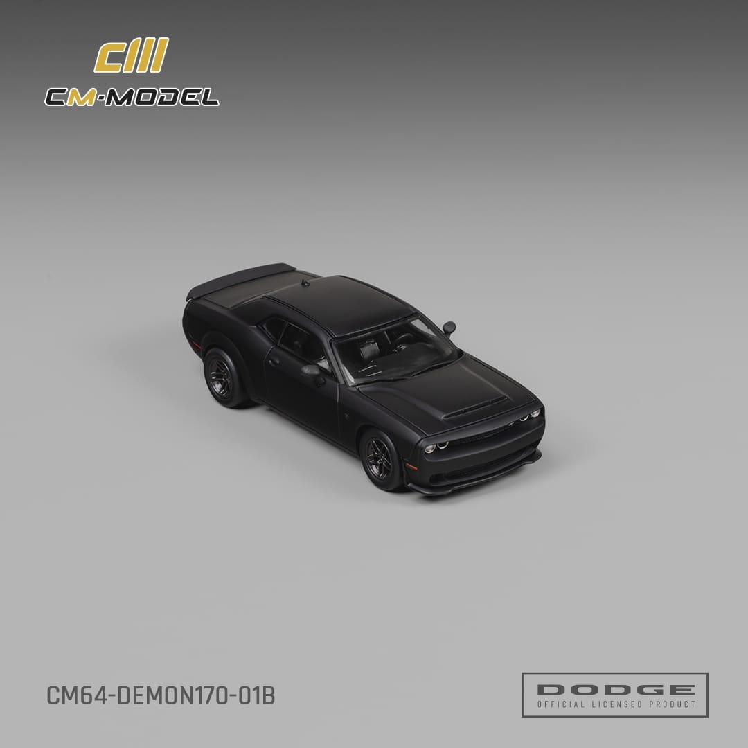 *PRE-ORDER* Dodge Demon 170, 1:64 Scale (Matte Black)
