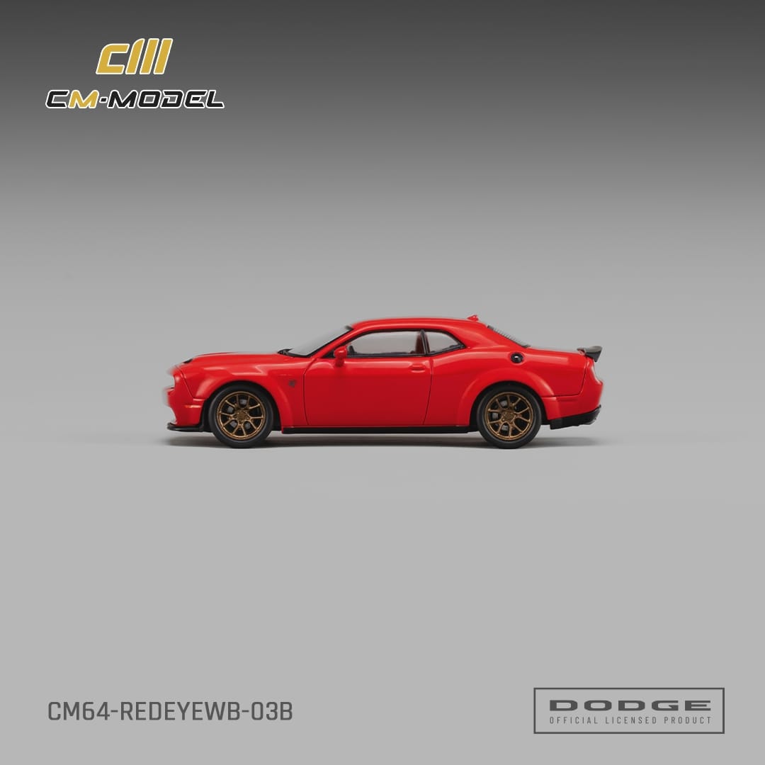 *PRE-ORDER* Dodge Challenger SRT Hellcat Redeye Widebody Torred Clearcoat, 1:64 Scale