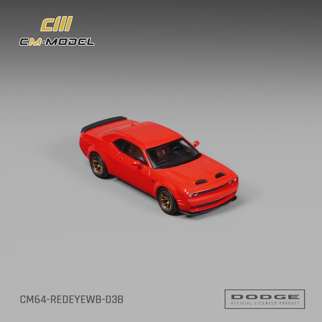 *PRE-ORDER* Dodge Challenger SRT Hellcat Redeye Widebody Torred Clearcoat, 1:64 Scale
